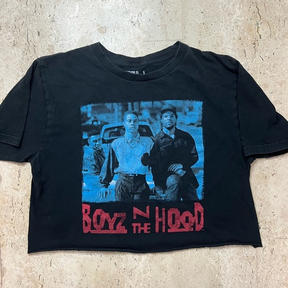 Ripple Junction Tops - Boyz N the Hood Cropped T-Shirt Size Large